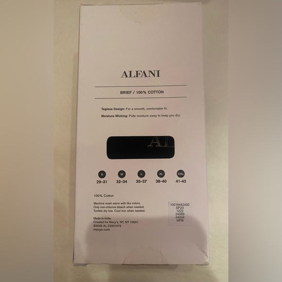 Alfani Men’s 4 Pack Briefs in Black Size XL 38-40 NWT - Picture 2 of 4
